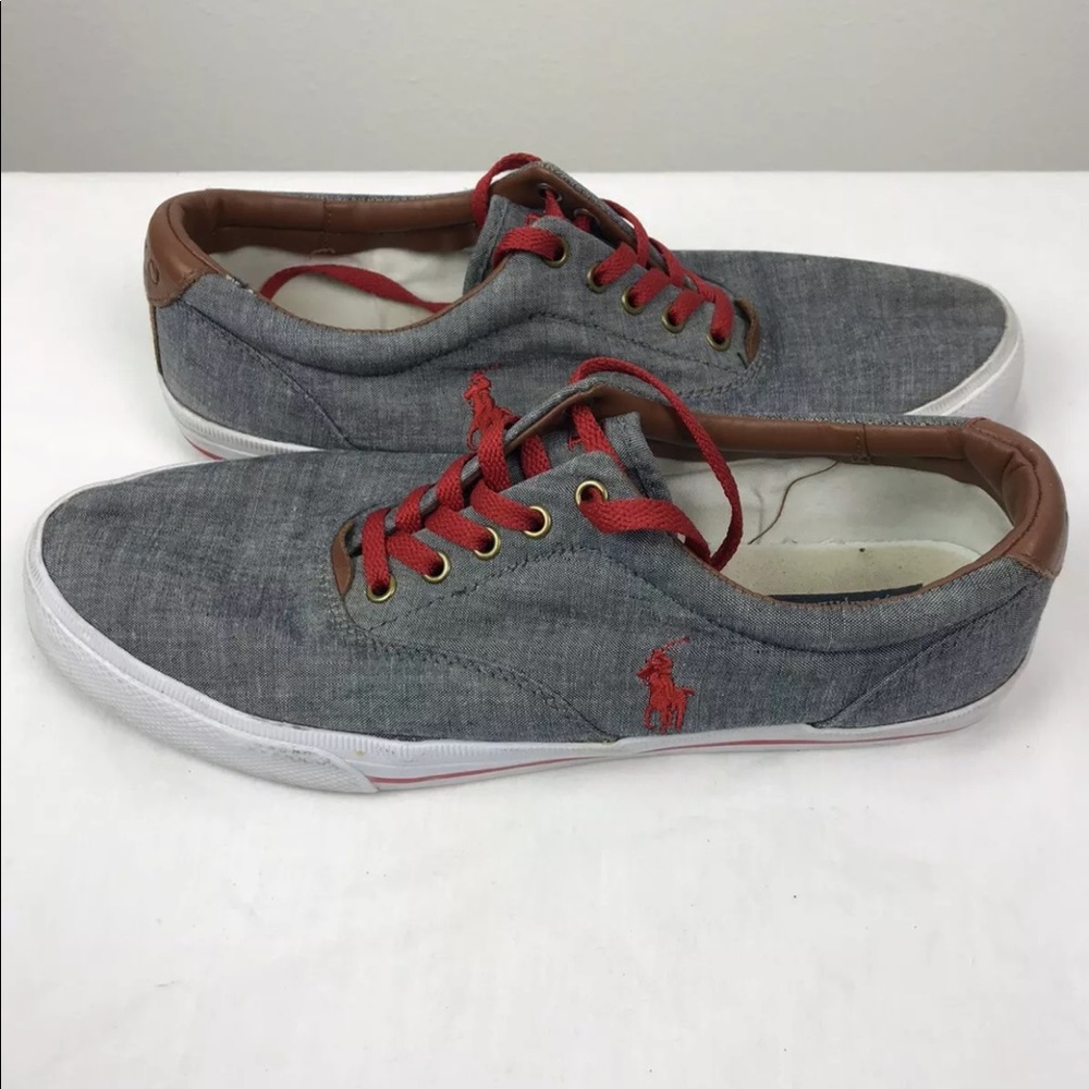 POLO Ralph Lauren Canvas Boat Shoes Mens Vaughn